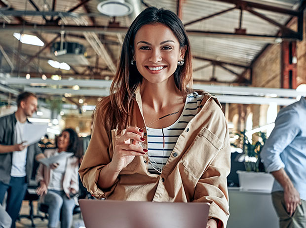 The-woman-working